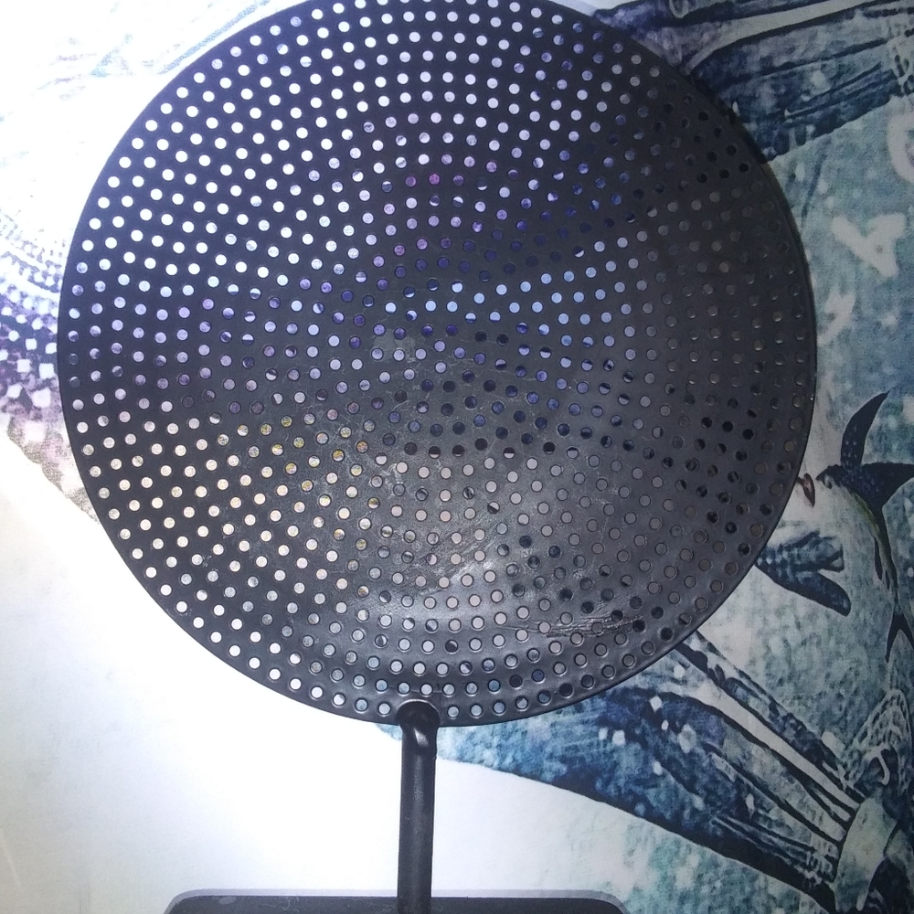 (2) Black metal earring display stands